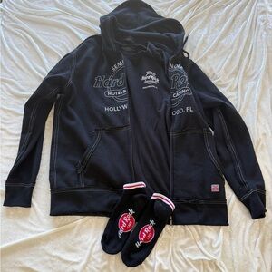 Hard Rock hotel & Casino set bundle T‑Shirt with hoodie and socks
